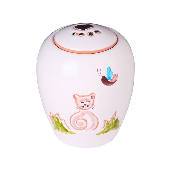 Precious Butterfly Small Ceramic Cremation Pet Urn