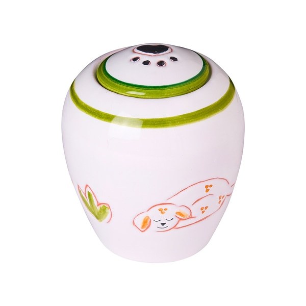 Precious Puppy Small Ceramic Cremation Pet Urn
