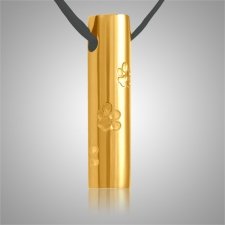 Pet Paw Print Cylinder Memorial Jewelry IV