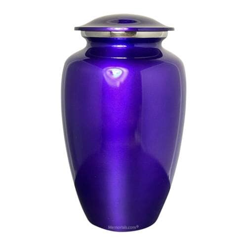 Pretty Purple Memorial Cremation Urn