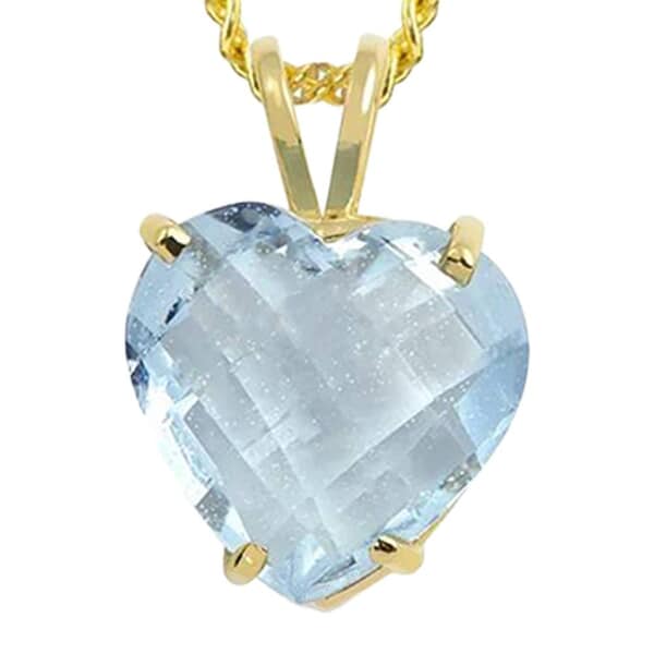 Prince Heart Cremation Crystal Necklace