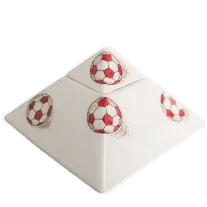 Soccerball Pyramid Keepsake Cremation Urn