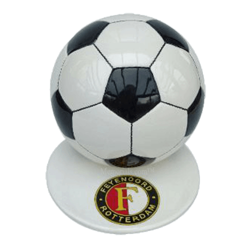 Black Logo Soccerball Urns