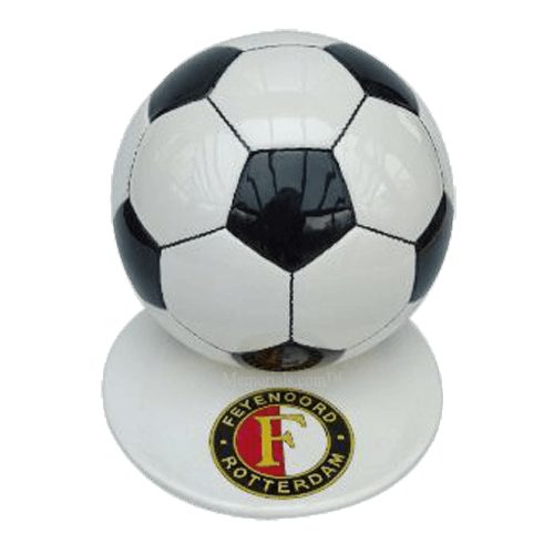 Black Logo Large Soccerball Urn