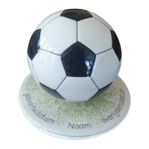 Black Small Soccerball Urn