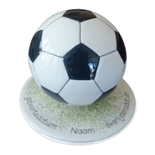 Black Soccerball Urns