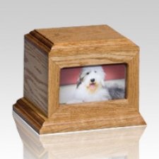 Fireside Pet Oak Picture Cremation Urns