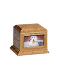 Fireside Pet Oak Picture Urn - Small