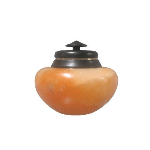 Orange Alabaster Keepsake Cremation Urn