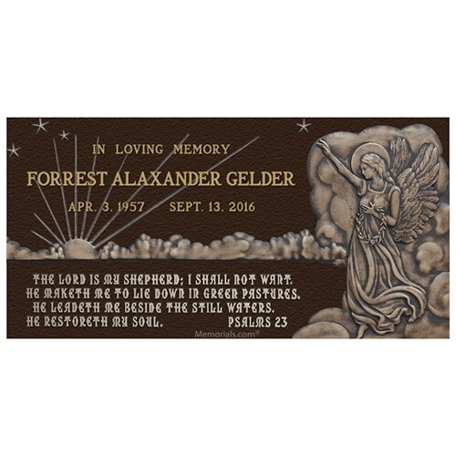 Psalms 23 Bronze Plaque