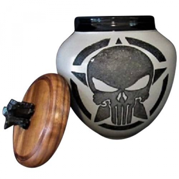 Punisher Army Grey Cremation Urn
