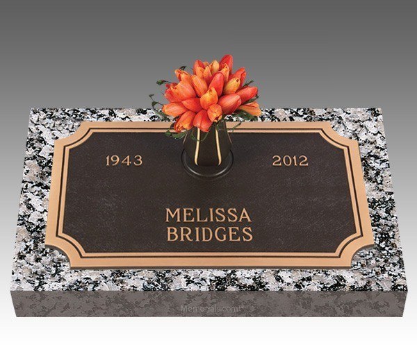 Pure Tranquility Bronze Grave Marker