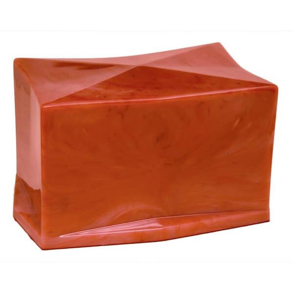 Red Cultured Cremation Urn