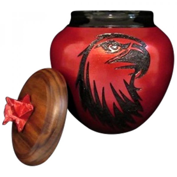 Red Eagle Cremation Urn