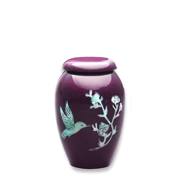 Red Hummingbird Keepsake Urn