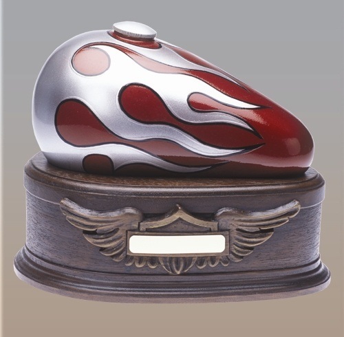 Red Motorcycle Cremation Urn