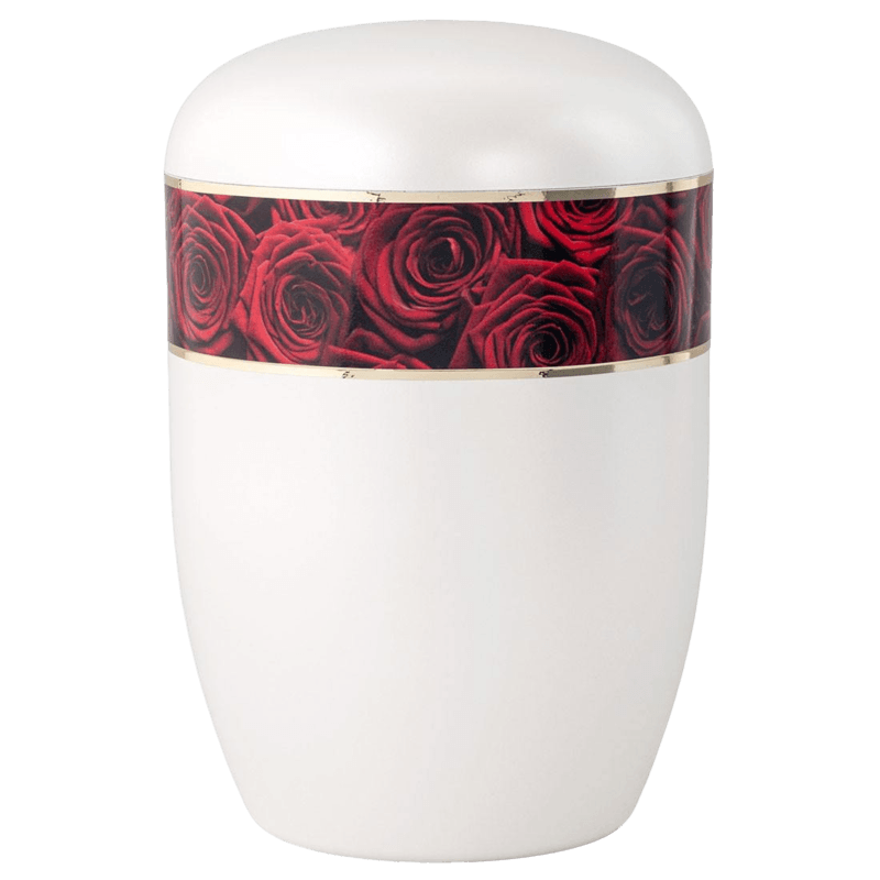 Red Roses Biodegradable Urn