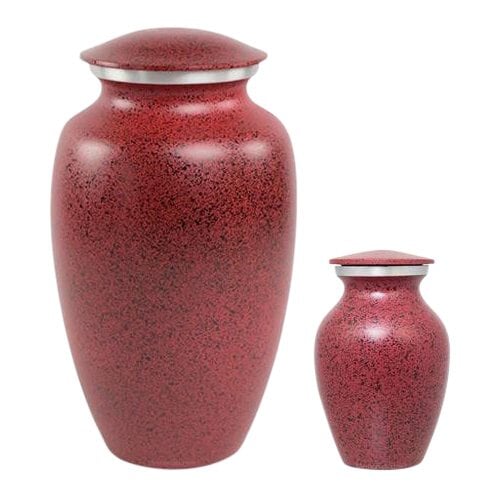 Red Speckled Cremation Urns