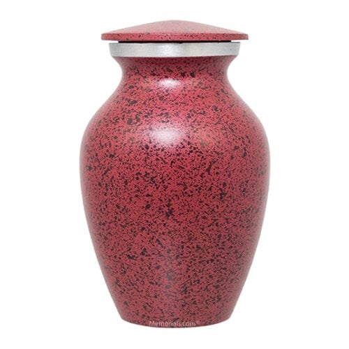 Red Speckled Keepsake Urn