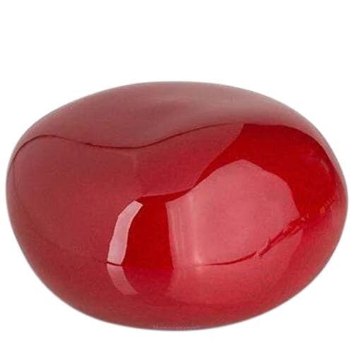 Red Stone Keepsake Urn For Ashes