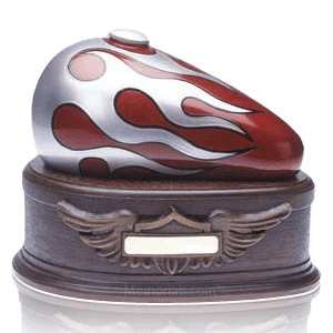 Red Motorcycle Cremation Urn