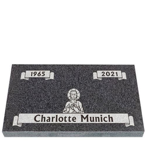 Rejoice Granite Grave Marker 20 x 10