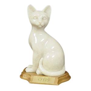 Feline Sitting Cat Cremation Urn