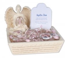 Awareness Pink Comfort Stone Keepsake Set