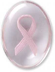 Awareness Pink Ribbon Comfort Stone