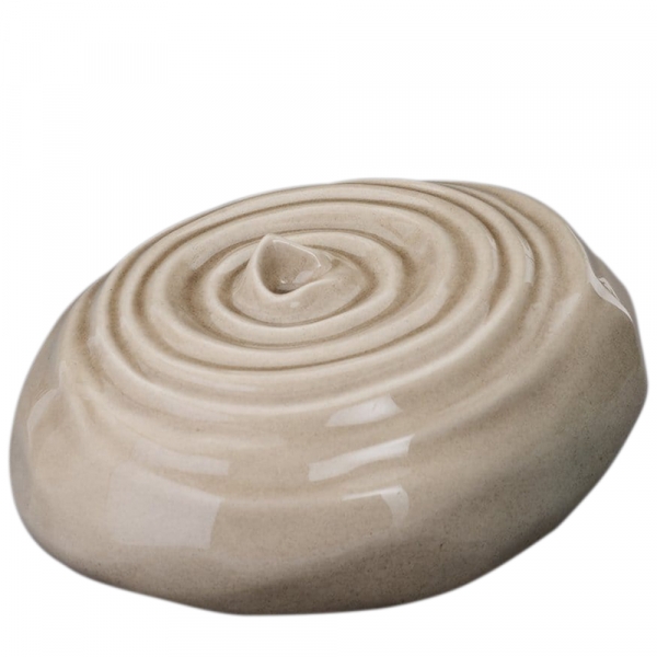 Ripple Beige Cremation Urn