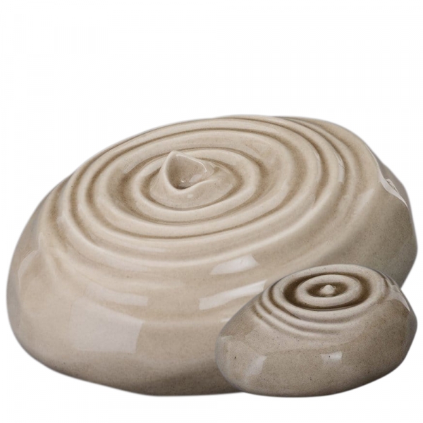 Ripple Beige Cremation Urns 