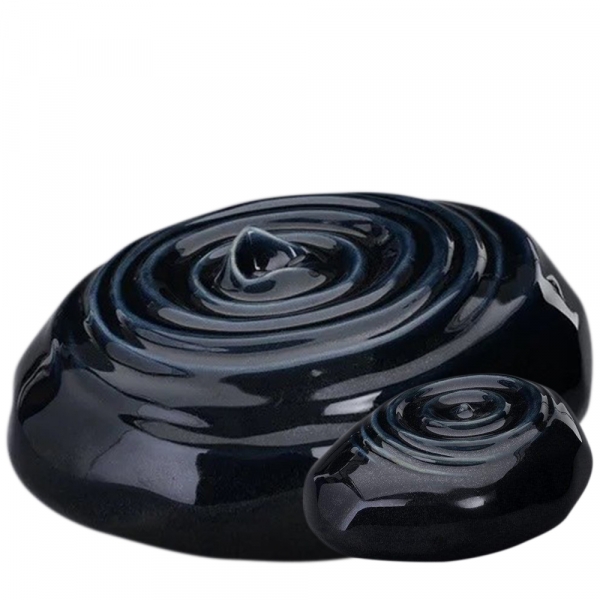 Ripple Black Cremation Urns