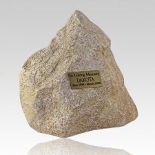 Pet Limestone Rock Urn Large