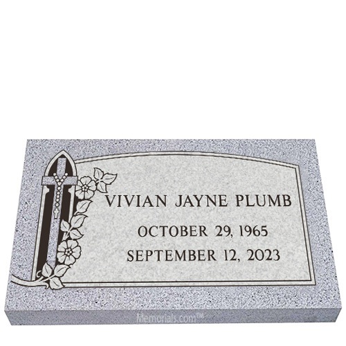 Rosary Cross Granite Grave Markers
