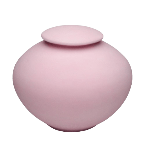 Rose Pink Large Pocrelain Clay Urn