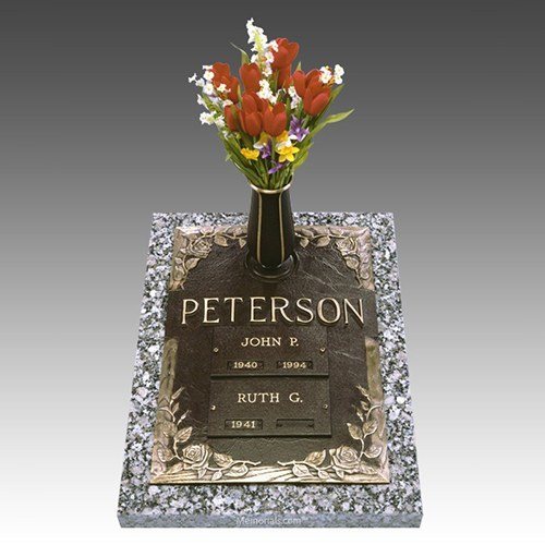 Rose Companion Cremation Grave Markers