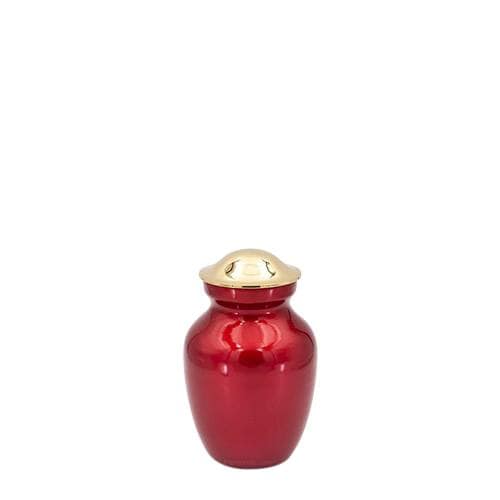 Rosette Red Extra Small Cremation Urn