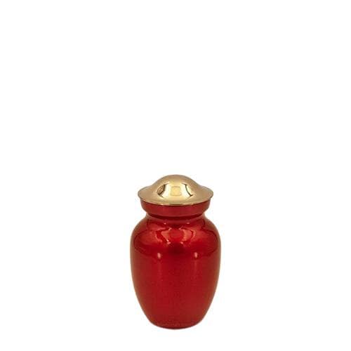 Rosette Red Keepsake Cremation Urn