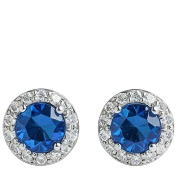 Royal Blue Cremation Diamond Earrings