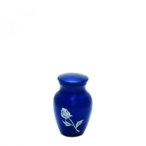 Royal Blue Rose Keepsake Urn