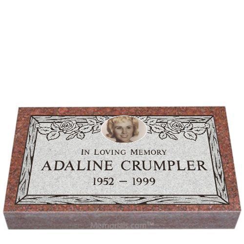 Royal Rose Granite Grave Marker 20 x 10