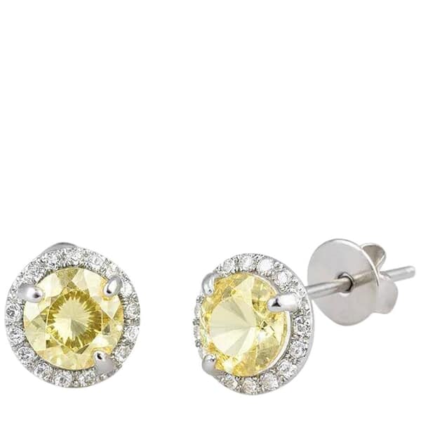Royal Sunshine Cremation Diamond Earrings