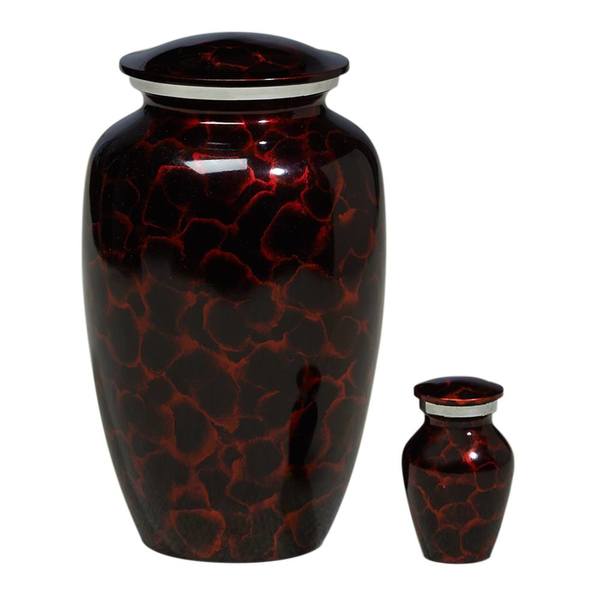 Ruby Rain Metal Cremation Urns