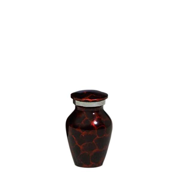 Ruby Rain Metal Keepsake Urn