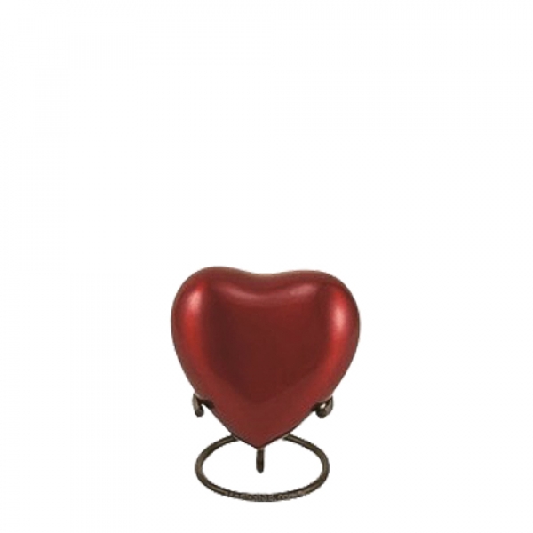 Ruby Solaris Heart Keepsake Urn