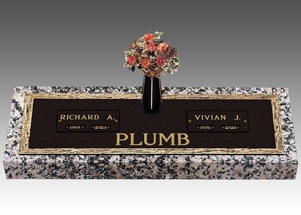 Rustic Companion Cremation Headstone