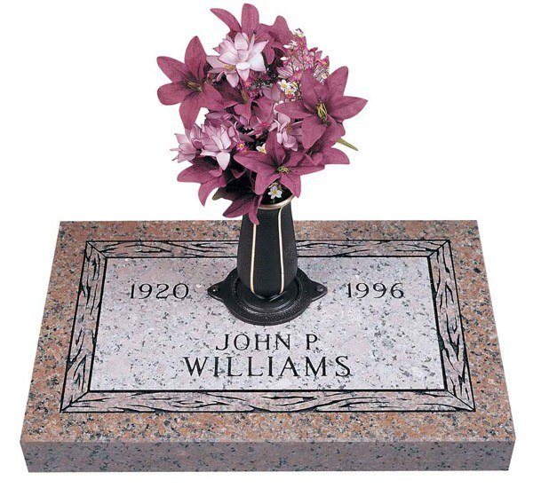 Rustic Granite Grave Marker 24 x 14