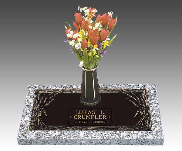 Rustic Individual Cremation Grave Marker