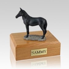 Black Standing Horse Cremation Urns