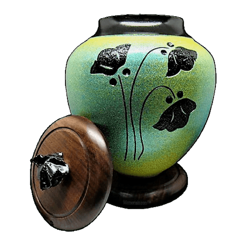 Sage Poppy Cremation Urn